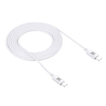 สายชาร์จข้อมูล HAWEEL 25W 3A Type-C / USB-C เป็น Type-C / USB-C PD ชาร์จเร็ว ความยาว 2 เมตร, Type-C เป็น Type-C 2 เมตร