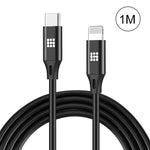 สายชาร์จและซิงค์ข้อมูล HAWEEL 1 เมตร USB-C / Type-C เป็น 8 พิน OTG
