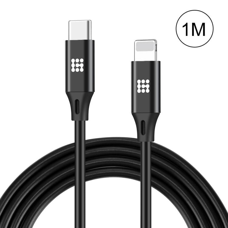 สายชาร์จและซิงค์ข้อมูล HAWEEL 1 เมตร USB-C / Type-C เป็น 8 พิน OTG