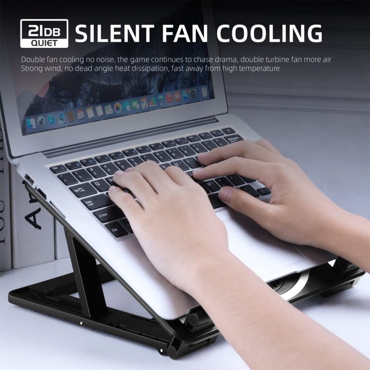 แท่นวางโน้ตบุ๊กระบายความร้อน RGB สำหรับเกมมิ่ง
