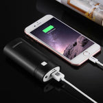กล่องเปล่าสำหรับแบตเตอรี่ DIY HAWEEL 2x 18650 (ไม่รวมแบตเตอรี่) ความจุ 5600mAh พร้อมพอร์ต USB และไฟแสดงสถานะ DIY 2 แบตเตอรี่ (สีดำ), DIY 2 แบตเตอรี่ (สีขาว)