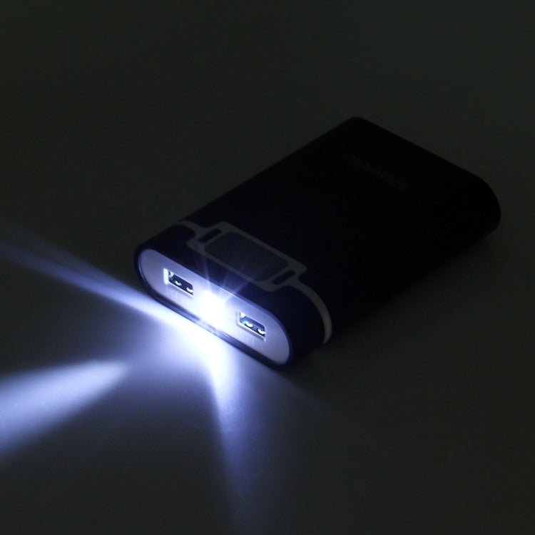 กล่องเปล่าสำหรับแบตเตอรี่ DIY HAWEEL 4 x 18650 (ไม่รวมแบตเตอรี่) ความจุ 10000mAh พร้อมพอร์ต USB 2 ช่องและหน้าจอแสดงผล สำหรับ iPhone, Galaxy, Sony, HTC, Google, Huawei, Xiaomi, Lenovo และสมาร์ทโฟนอื่นๆ DIY 4 x 18650 10000mAh แบตเตอรี่ (US)