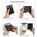 กล่องเปล่าสำหรับแบตเตอรี่ DIY HAWEEL 4 x 18650 (ไม่รวมแบตเตอรี่) ความจุ 10000mAh พร้อมพอร์ต USB 2 ช่องและหน้าจอแสดงผล สำหรับ iPhone, Galaxy, Sony, HTC, Google, Huawei, Xiaomi, Lenovo และสมาร์ทโฟนอื่นๆ DIY 4 x 18650 10000mAh แบตเตอรี่ (US)
