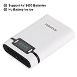 กล่องเปล่าสำหรับแบตเตอรี่ DIY HAWEEL 4 x 18650 (ไม่รวมแบตเตอรี่) ความจุ 10000mAh พร้อมพอร์ต USB 2 ช่องและหน้าจอแสดงผล สำหรับ iPhone, Galaxy, Sony, HTC, Google, Huawei, Xiaomi, Lenovo และสมาร์ทโฟนอื่นๆ DIY 4 x 18650 10000mAh แบตเตอรี่ (US)