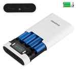 กล่องเปล่าสำหรับแบตเตอรี่ DIY HAWEEL 4 x 18650 (ไม่รวมแบตเตอรี่) ความจุ 10000mAh พร้อมพอร์ต USB 2 ช่องและหน้าจอแสดงผล สำหรับ iPhone, Galaxy, Sony, HTC, Google, Huawei, Xiaomi, Lenovo และสมาร์ทโฟนอื่นๆ DIY 4 x 18650 10000mAh แบตเตอรี่ (US)