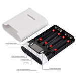 กล่องเปล่าสำหรับแบตเตอรี่ DIY HAWEEL 4 x 18650 (ไม่รวมแบตเตอรี่) ความจุ 10000mAh พร้อมพอร์ต USB 2 ช่องและหน้าจอแสดงผล สำหรับ iPhone, Galaxy, Sony, HTC, Google, Huawei, Xiaomi, Lenovo และสมาร์ทโฟนอื่นๆ DIY 4 x 18650 10000mAh แบตเตอรี่ (US)