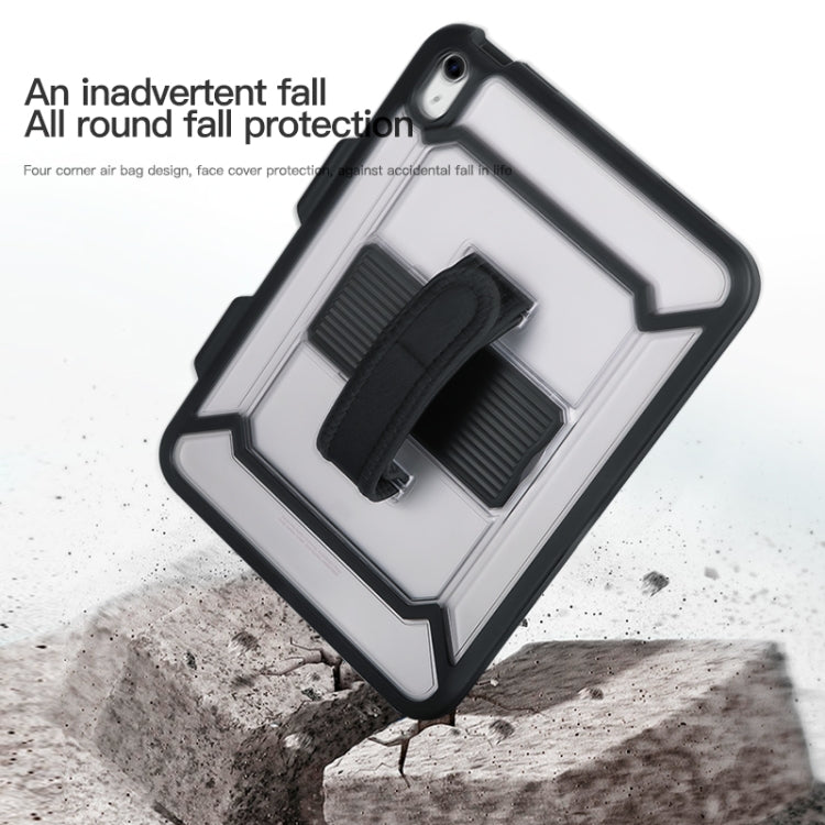 เคสแท็บเล็ตกันกระแทกแบบรอบตัว 360 องศาพร้อมที่จับ ที่วาง และช่องใส่ปากกา สำหรับ iPad รุ่นที่ 10 ขนาด 10.9 ปี 2022