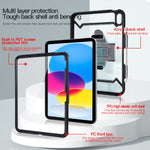 เคสแท็บเล็ตกันกระแทกแบบรอบตัว 360 องศาพร้อมที่จับ ที่วาง และช่องใส่ปากกา สำหรับ iPad รุ่นที่ 10 ขนาด 10.9 ปี 2022