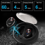 หูฟังบลูทูธไร้สาย BTH-V5 DSP ตัดเสียงรบกวนสำหรับกีฬา Bluetooth V5.0 พร้อมเคสชาร์จ รองรับ iPhone และ Android