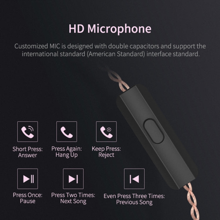 หูฟัง KZ ZSN Circle Iron Moving Iron Quad-core ควบคุมด้วยสาย อินเอียร์ เบสหนัก HiFi พร้อมไมโครโฟน