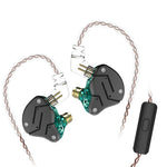 หูฟัง KZ ZSN Circle Iron Moving Iron Quad-core ควบคุมด้วยสาย อินเอียร์ เบสหนัก HiFi พร้อมไมโครโฟน