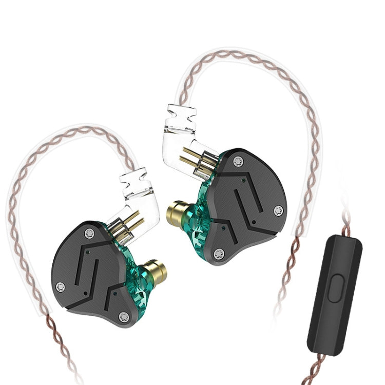 หูฟัง KZ ZSN Circle Iron Moving Iron Quad-core ควบคุมด้วยสาย อินเอียร์ เบสหนัก HiFi พร้อมไมโครโฟน