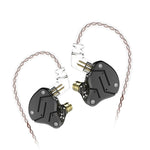 หูฟัง KZ ZSN Circle Iron Moving Iron Quad-core ควบคุมด้วยสาย อินเอียร์ เบสหนัก HiFi ไม่มีไมโครโฟน