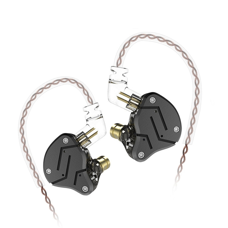 หูฟัง KZ ZSN Circle Iron Moving Iron Quad-core ควบคุมด้วยสาย อินเอียร์ เบสหนัก HiFi ไม่มีไมโครโฟน