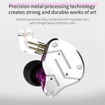 หูฟัง KZ ZSN Circle Iron Moving Iron Quad-core ควบคุมด้วยสาย อินเอียร์ เบสหนัก HiFi ไม่มีไมโครโฟน