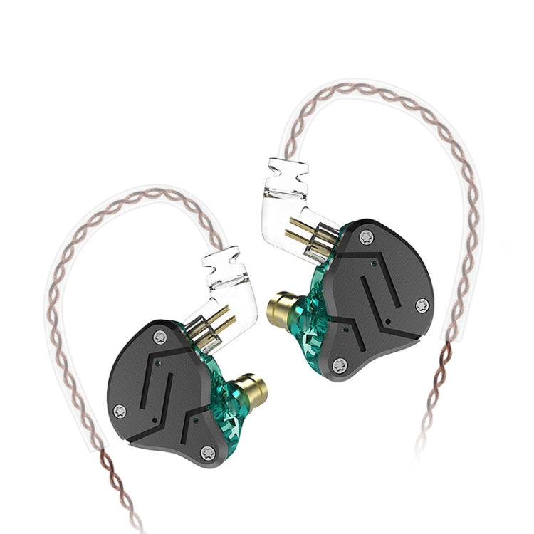 หูฟัง KZ ZSN Circle Iron Moving Iron Quad-core ควบคุมด้วยสาย อินเอียร์ เบสหนัก HiFi ไม่มีไมโครโฟน