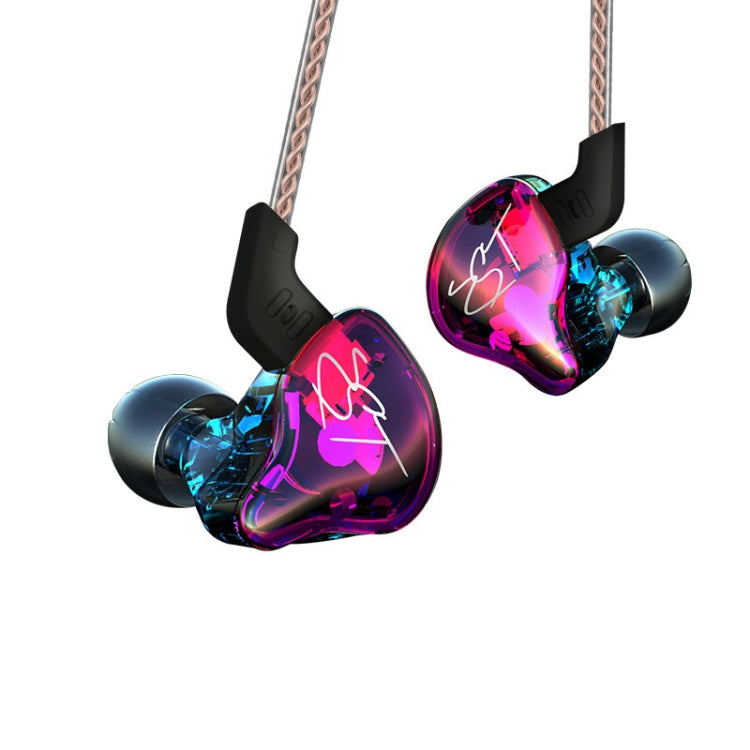 หูฟัง KZ ZST Circle Iron อินเอียร์ เบสหนัก MP3 แบบสองยูนิต ไม่มีไมโครโฟน