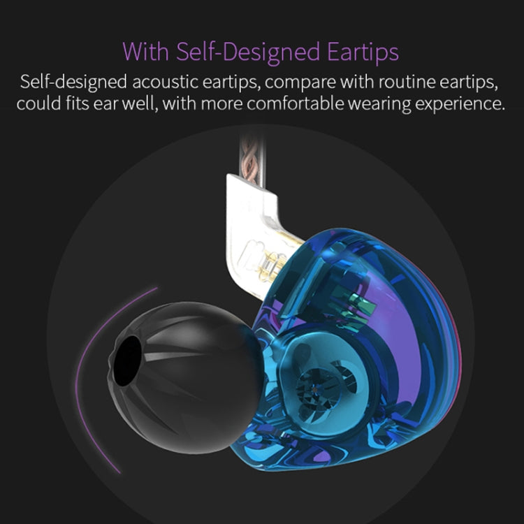 หูฟัง KZ ZST Circle Iron อินเอียร์ เบสหนัก MP3 แบบสองยูนิต ไม่มีไมโครโฟน
