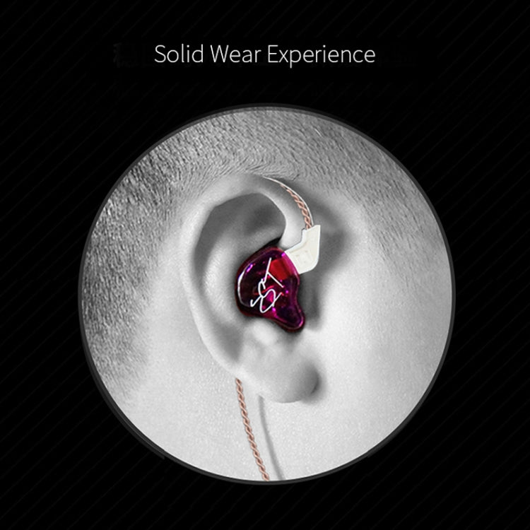 หูฟัง KZ ZST Circle Iron อินเอียร์ เบสหนัก MP3 แบบสองยูนิต ไม่มีไมโครโฟน