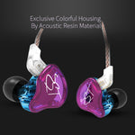 หูฟัง KZ ZST Circle Iron อินเอียร์ เบสหนัก MP3 แบบสองยูนิต ไม่มีไมโครโฟน