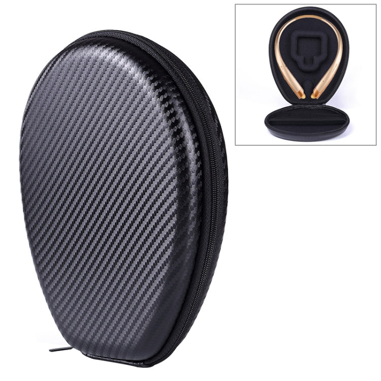 Universal Portable Grass Mat Texture EVA Shockproof Wireless Bluetooth Hanging Neck Sports Earphone Protection Box for JBL / LG / Sony / Samsung, Size: 195 x 155 x35mm, Hanging Neck