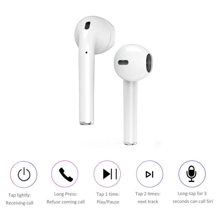 หูฟังบลูทูธ TWS i9 Touch แบบสเตอริโอสองข้างสำหรับกีฬา Bluetooth 5.0 พร้อมกล่องชาร์จ รุ่นสัมผัส