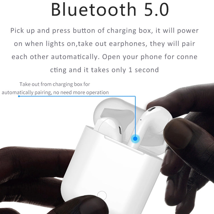 หูฟังบลูทูธ TWS i9 Touch แบบสเตอริโอสองข้างสำหรับกีฬา Bluetooth 5.0 พร้อมกล่องชาร์จ รุ่นสัมผัส