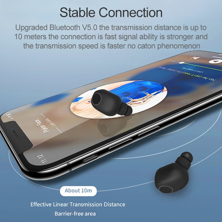 หูฟังบลูทูธ Q1 TWS Bluetooth 5.0 สเตอริโอสองข้างสำหรับกีฬาไร้สาย