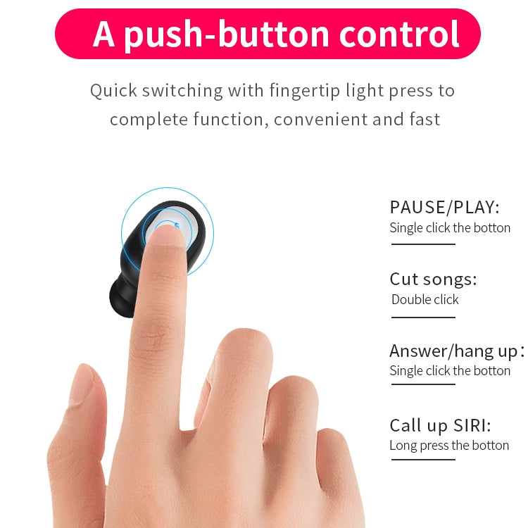 หูฟังบลูทูธ Q2 TWS Bluetooth 5.0 สเตอริโอสองข้างสำหรับกีฬาไร้สาย