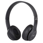 หูฟังบลูทูธไร้สายพับได้ P47 พร้อมแจ็คเสียง 3.5 มม. รองรับ MP3 / โทร P47 สีดำ, P47 สีน้ำเงิน, P47 สีแดง, P47 สีขาว, P47 สีเขียว