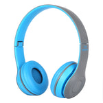 หูฟังบลูทูธไร้สายพับได้ P47 พร้อมแจ็คเสียง 3.5 มม. รองรับ MP3 / โทร P47 สีดำ, P47 สีน้ำเงิน, P47 สีแดง, P47 สีขาว, P47 สีเขียว