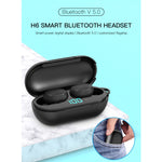 หูฟังบลูทูธไร้สาย H6 TWS Bluetooth 5.0 พร้อมจอดิจิทัลและกล่องชาร์จ รองรับ Siri และการโทร HD