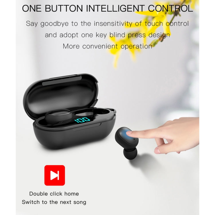 หูฟังบลูทูธไร้สาย H6 TWS Bluetooth 5.0 พร้อมจอดิจิทัลและกล่องชาร์จ รองรับ Siri และการโทร HD