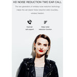 หูฟังบลูทูธไร้สาย H6 TWS Bluetooth 5.0 พร้อมจอดิจิทัลและกล่องชาร์จ รองรับ Siri และการโทร HD