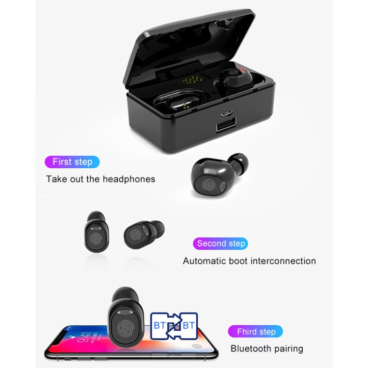 หูฟังบลูทูธไร้สาย G10 TWS Bluetooth 5.0 พร้อมกล่องชาร์จ รองรับจอดิจิทัล การโทร HD และ Power Bank รุ่น G10