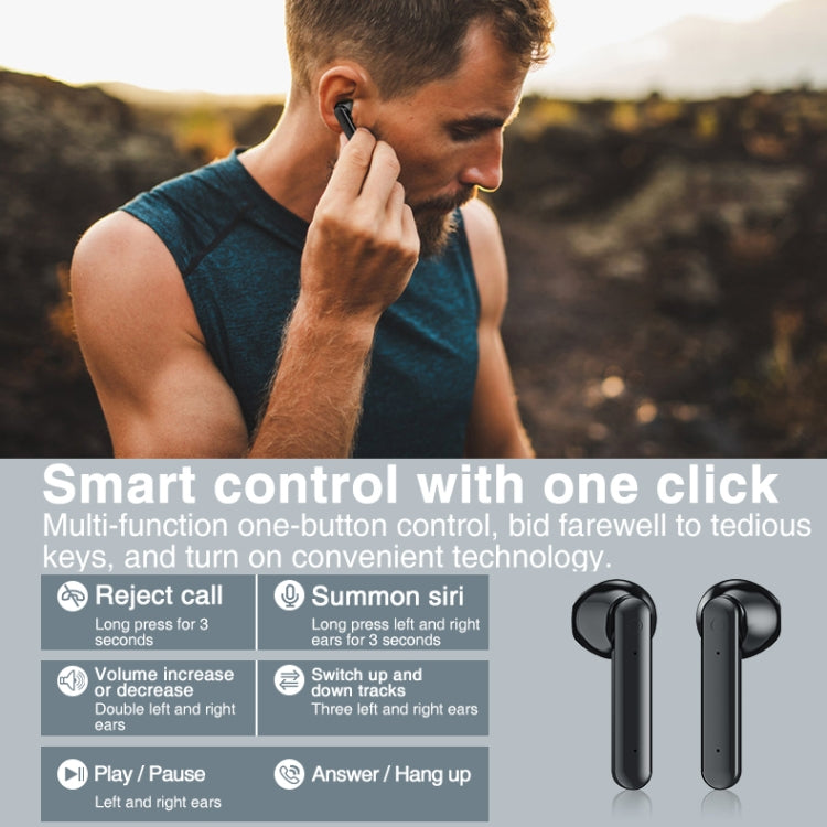 หูฟังบลูทูธไร้สาย P100pro TWS Bluetooth 5.0 แบบสัมผัส พร้อมกล่องชาร์จและจอแสดงผลดิจิทัล LED อัจฉริยะ รองรับ Siri และการโทร