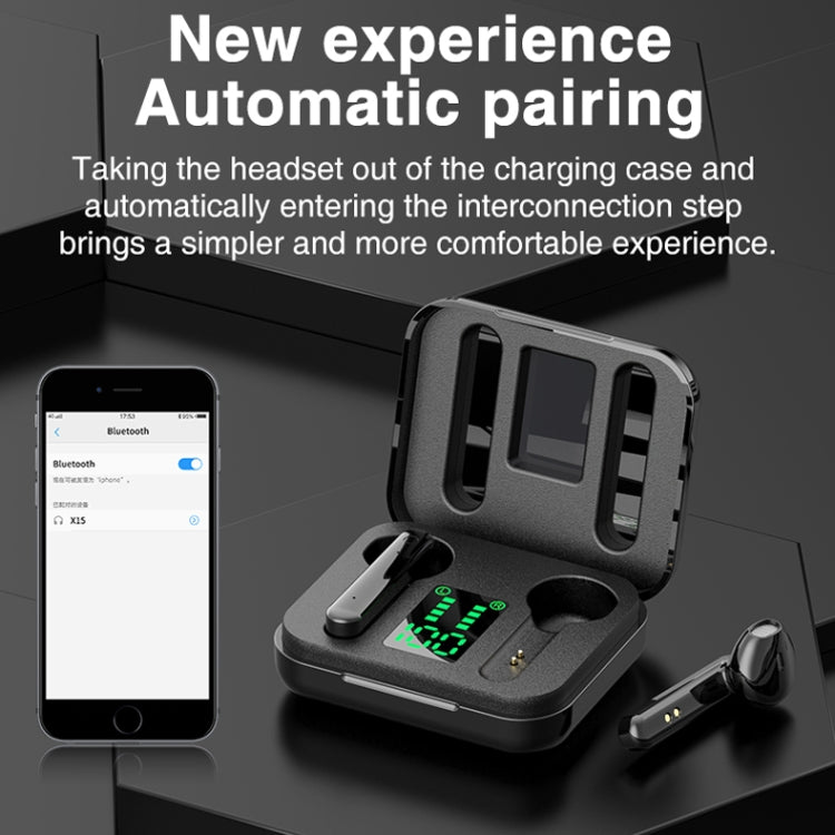 หูฟังบลูทูธไร้สาย P100pro TWS Bluetooth 5.0 แบบสัมผัส พร้อมกล่องชาร์จและจอแสดงผลดิจิทัล LED อัจฉริยะ รองรับ Siri และการโทร