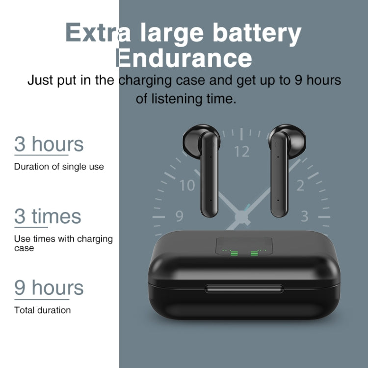 หูฟังบลูทูธไร้สาย P100pro TWS Bluetooth 5.0 แบบสัมผัส พร้อมกล่องชาร์จและจอแสดงผลดิจิทัล LED อัจฉริยะ รองรับ Siri และการโทร