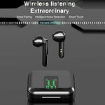 หูฟังบลูทูธไร้สาย P100pro TWS Bluetooth 5.0 แบบสัมผัส พร้อมกล่องชาร์จและจอแสดงผลดิจิทัล LED อัจฉริยะ รองรับ Siri และการโทร