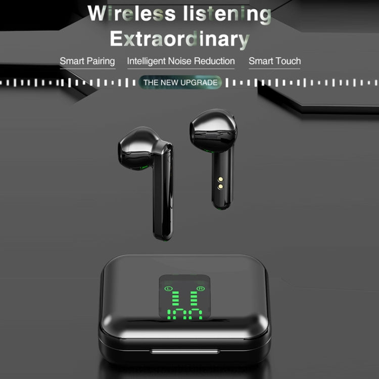 หูฟังบลูทูธไร้สาย P100pro TWS Bluetooth 5.0 แบบสัมผัส พร้อมกล่องชาร์จและจอแสดงผลดิจิทัล LED อัจฉริยะ รองรับ Siri และการโทร