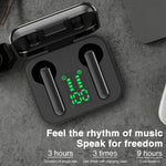 หูฟังบลูทูธไร้สาย P100pro TWS Bluetooth 5.0 แบบสัมผัส พร้อมกล่องชาร์จและจอแสดงผลดิจิทัล LED อัจฉริยะ รองรับ Siri และการโทร