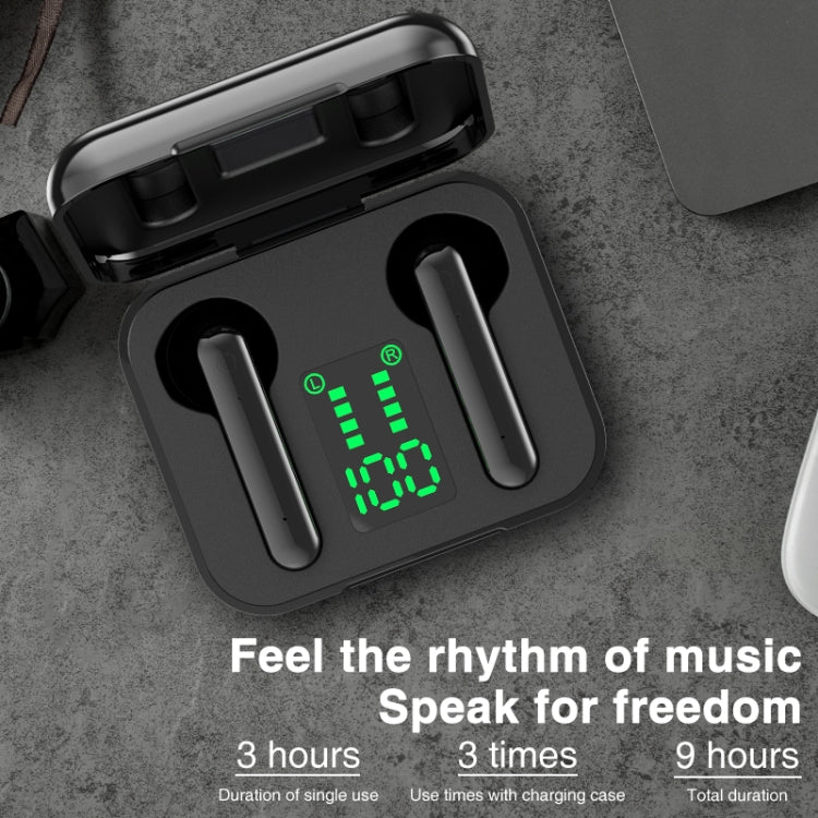 หูฟังบลูทูธไร้สาย P100pro TWS Bluetooth 5.0 แบบสัมผัส พร้อมกล่องชาร์จและจอแสดงผลดิจิทัล LED อัจฉริยะ รองรับ Siri และการโทร