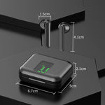หูฟังบลูทูธไร้สาย P100pro TWS Bluetooth 5.0 แบบสัมผัส พร้อมกล่องชาร์จและจอแสดงผลดิจิทัล LED อัจฉริยะ รองรับ Siri และการโทร