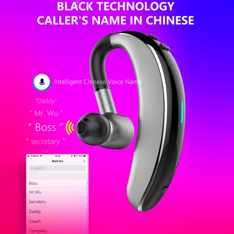 หูฟังบลูทูธสเตอริโอสปอร์ตสไตล์ธุรกิจ V7 Bluetooth 5.0 รองรับการแจ้งชื่อผู้โทร