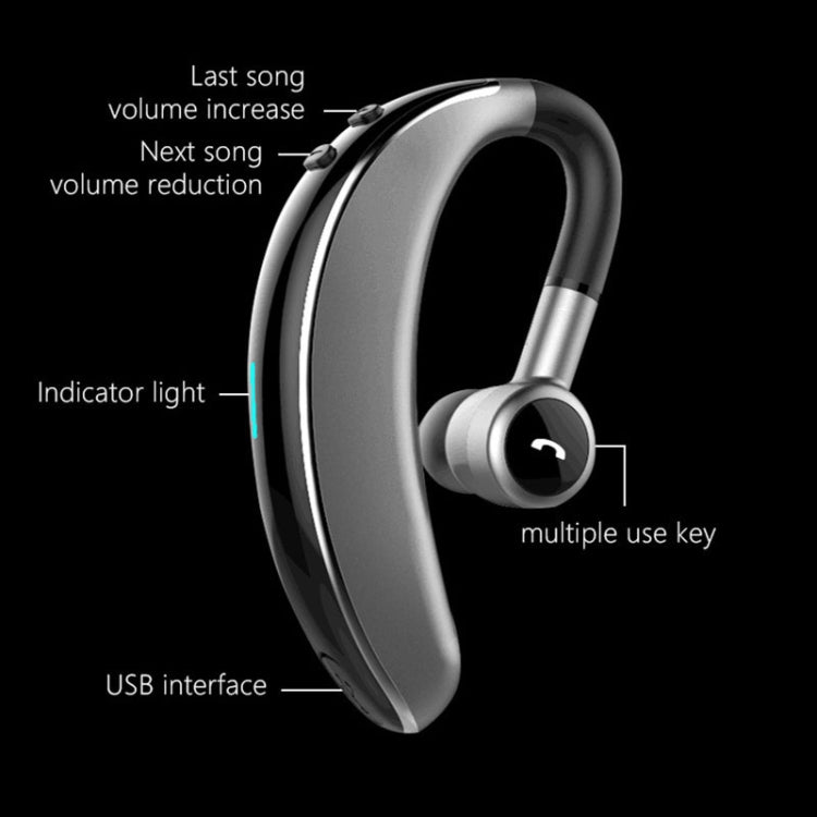 หูฟังบลูทูธสเตอริโอสปอร์ตสไตล์ธุรกิจ V7 Bluetooth 5.0 รองรับการแจ้งชื่อผู้โทร