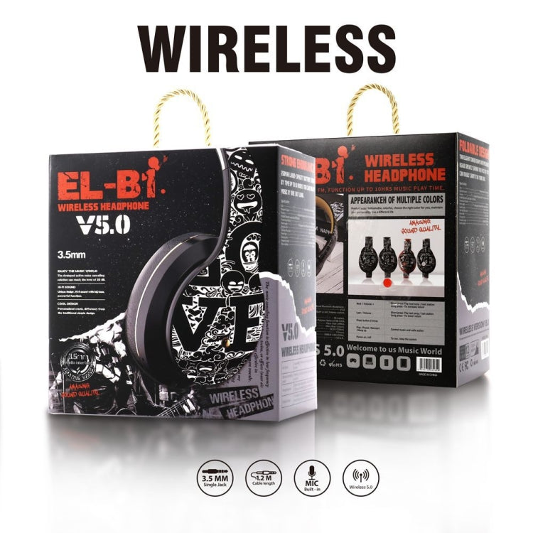 หูฟังบลูทูธไร้สาย B1 ลายกราฟฟิตี Bluetooth V5.0