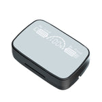 หูฟังบลูทูธ M9 Bluetooth 5.1 TWS พร้อมจอแสดงผลดิจิทัล กล่องชาร์จ ไฟฉาย รองรับการสัมผัส & Siri & แสดงแบตเตอรี่, M9 (สีดำ)