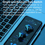 หูฟังบลูทูธ M9 Bluetooth 5.1 TWS พร้อมจอแสดงผลดิจิทัล กล่องชาร์จ ไฟฉาย รองรับการสัมผัส & Siri & แสดงแบตเตอรี่, M9 (สีดำ)
