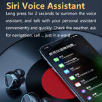 หูฟังบลูทูธ M10 Bluetooth 5.1 TWS พร้อมจอแสดงผลดิจิทัล กล่องชาร์จ รองรับการสัมผัส & Siri & แสดงแบตเตอรี่, M10 สีดำ, M10 สีเขียว