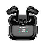 หูฟังสปอร์ตไร้สาย awei T29P Bluetooth V5.0 พร้อมจอแสดงผล LED กันน้ำ IPX4 TWS พร้อมกล่องชาร์จ